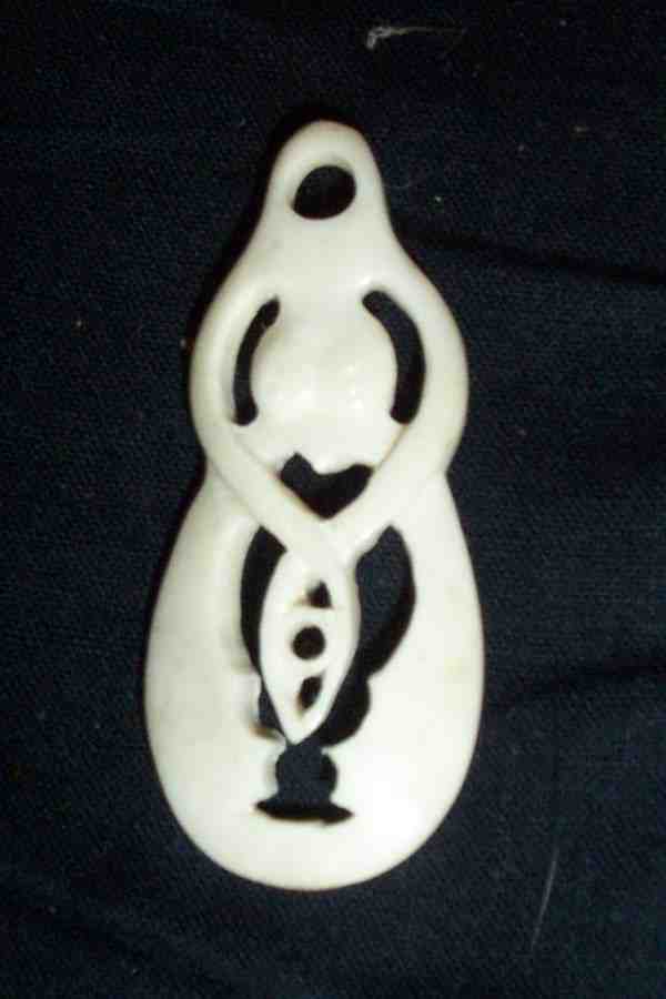CARVED HORN GODDESS