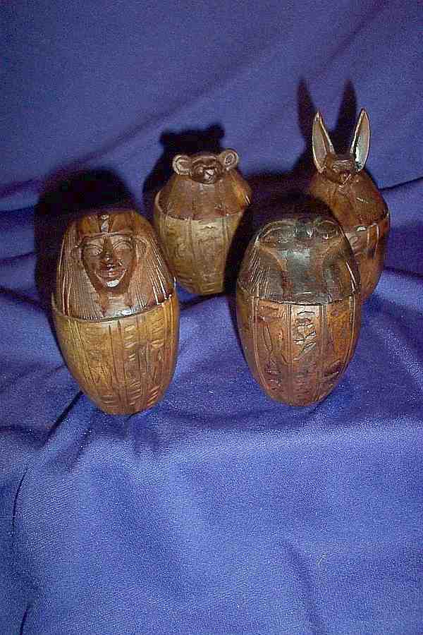 CANOPIC JAR SET OF 4