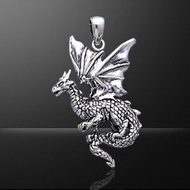 FANTASY DRAGON SILVER PENDANT